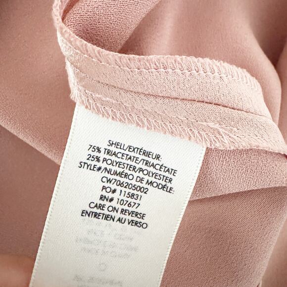 ALICE + OLIVIA Harmon Drapey Camisole Slip Tank Rose Tan XS - Picture 8 of 9